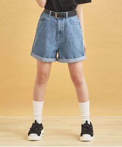 PINK-latte / ピンク ラテ ショート・ハーフ・半端丈パンツ | ベルト付きショートパンツ