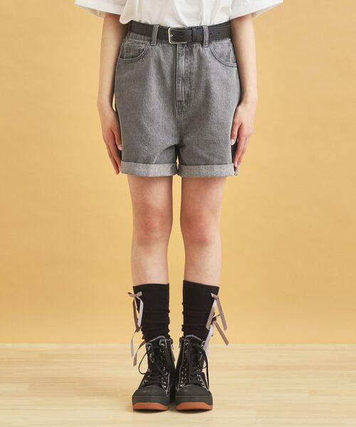 PINK-latte / ピンク ラテ ショート・ハーフ・半端丈パンツ | ベルト付きショートパンツ | 詳細1