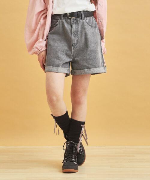 PINK-latte / ピンク ラテ ショート・ハーフ・半端丈パンツ | ベルト付きショートパンツ | 詳細18
