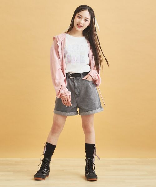 PINK-latte / ピンク ラテ ショート・ハーフ・半端丈パンツ | ベルト付きショートパンツ | 詳細19