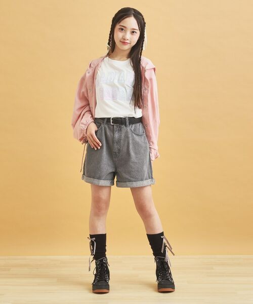 PINK-latte / ピンク ラテ ショート・ハーフ・半端丈パンツ | ベルト付きショートパンツ | 詳細20