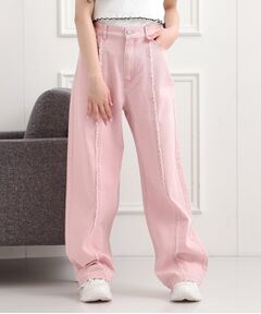 PINK-latte / ピンク ラテ パンツ | センターフリンジデニムパンツ