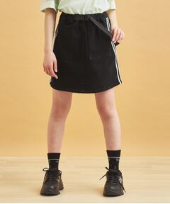 PINK-latte / ピンク ラテ ミニ・ひざ丈スカート | サイドラインストレッチスカート