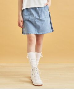 PINK-latte / ピンク ラテ ミニ・ひざ丈スカート | サイドラインストレッチスカート