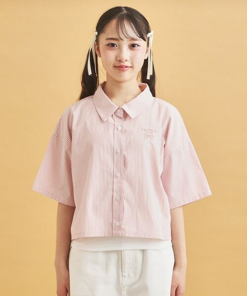 PINK-latte / ピンク ラテ その他トップス | 【セットアイテム】ストライプシャツ+タンク | 詳細1