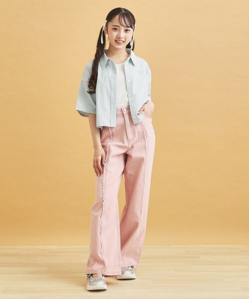 PINK-latte / ピンク ラテ その他トップス | 【セットアイテム】ストライプシャツ+タンク | 詳細14