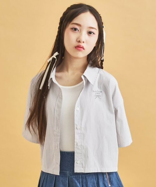 PINK-latte / ピンク ラテ その他トップス | 【セットアイテム】ストライプシャツ+タンク | 詳細8