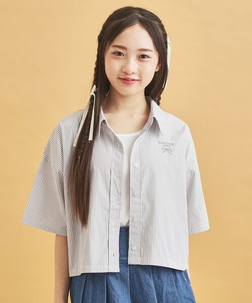 PINK-latte / ピンク ラテ その他トップス | 【セットアイテム】ストライプシャツ+タンク | 詳細9