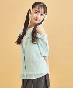 PINK-latte / ピンク ラテ シャツ・ブラウス | シアーシャツドッキングトップス