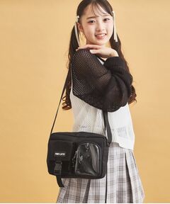 PINK-latte / ピンク ラテ ショルダーバッグ | カジュアルWポケットショルダー