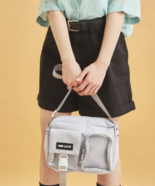 PINK-latte / ピンク ラテ ショルダーバッグ | カジュアルWポケットショルダー | 詳細1
