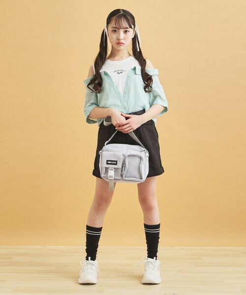 PINK-latte / ピンク ラテ ショルダーバッグ | カジュアルWポケットショルダー | 詳細2