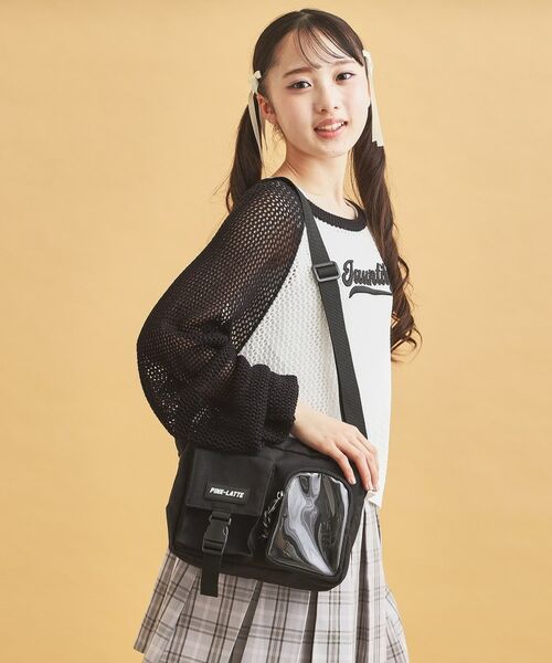 PINK-latte / ピンク ラテ ショルダーバッグ | カジュアルWポケットショルダー | 詳細3