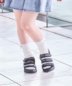 PINK-latte / ピンク ラテ サンダル | 【定番】3本ベルトスポサン