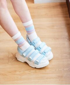 PINK-latte / ピンク ラテ サンダル | 【定番】3本ベルトスポサン