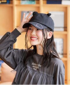 PINK-latte / ピンク ラテ キャップ | くまみみキャップ