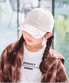 PINK-latte / ピンク ラテ キャップ | リボン刺繍キャップ