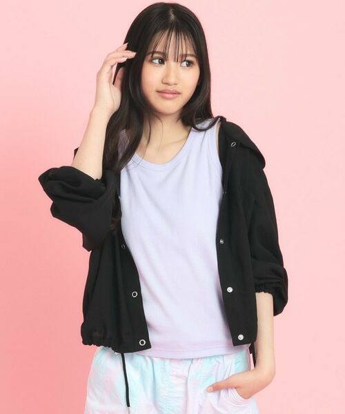 PINK-latte/ピンク ラテ シンプルタンクトップ パープル(081) 16(160cm) PINK-latte/ピンク ラテ シンプルタンクトップ パープル(081) 16(160cm)