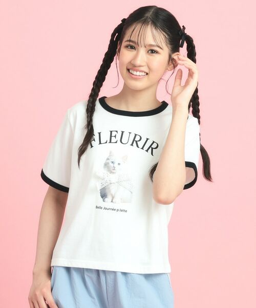 PINK-latte / ピンク ラテ Tシャツ | フォトネコリンガーTシャツ | 詳細9