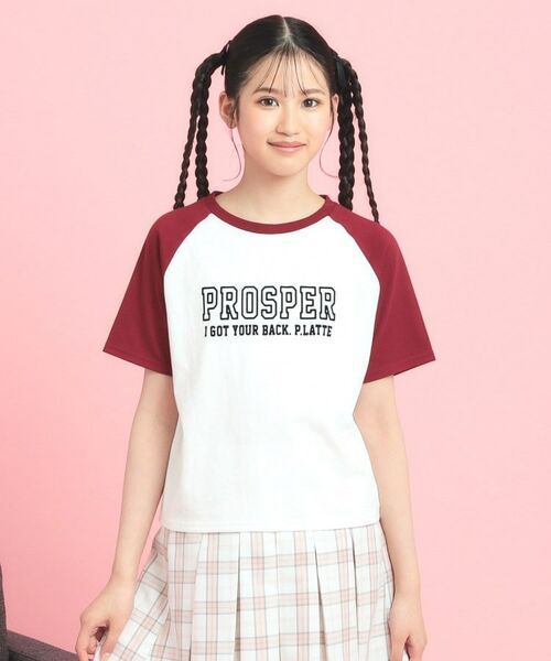 PINK-latte / ピンク ラテ Tシャツ | ラグランTシャツ | 詳細1