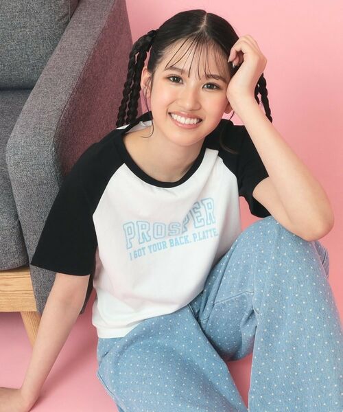 PINK-latte / ピンク ラテ Tシャツ | ラグランTシャツ | 詳細7