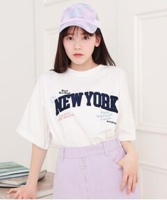 PINK-latte / ピンク ラテ Tシャツ | さがら刺繍ビッグTシャツ