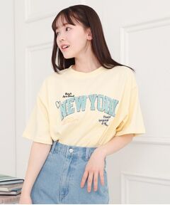 PINK-latte / ピンク ラテ Tシャツ | さがら刺繍ビッグTシャツ