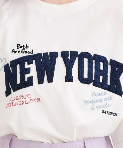 PINK-latte / ピンク ラテ Tシャツ | さがら刺繍ビッグTシャツ | 詳細10