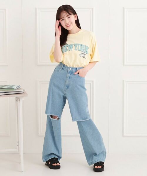 PINK-latte / ピンク ラテ Tシャツ | さがら刺繍ビッグTシャツ | 詳細16