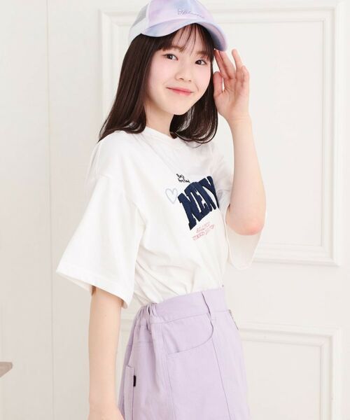 PINK-latte / ピンク ラテ Tシャツ | さがら刺繍ビッグTシャツ | 詳細7