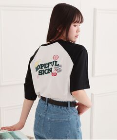 PINK-latte / ピンク ラテ チュニック | ワッペン風チュニックTシャツ