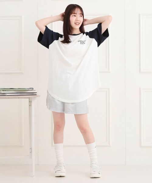 PINK-latte / ピンク ラテ チュニック | ワッペン風チュニックTシャツ | 詳細11