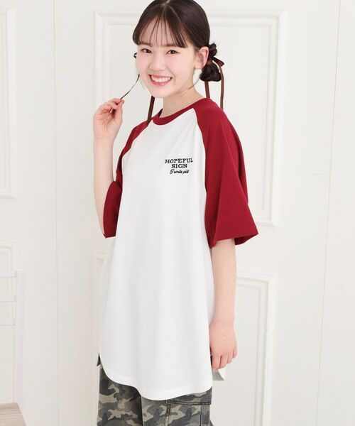 PINK-latte / ピンク ラテ チュニック | ワッペン風チュニックTシャツ | 詳細14