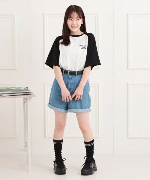 PINK-latte / ピンク ラテ チュニック | ワッペン風チュニックTシャツ | 詳細7