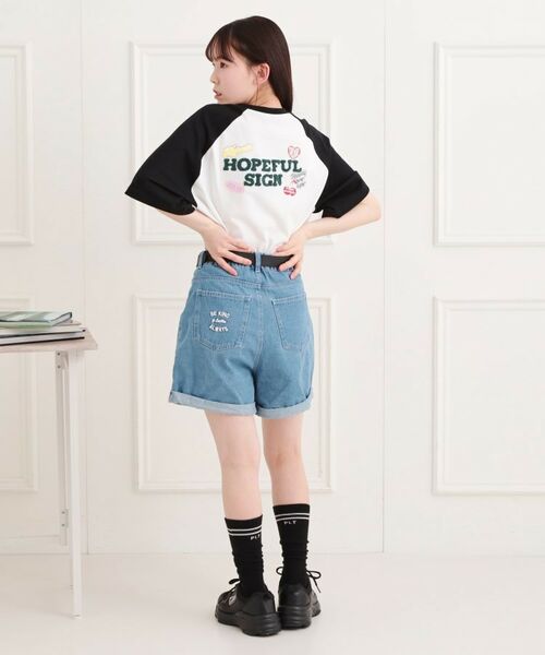 PINK-latte / ピンク ラテ チュニック | ワッペン風チュニックTシャツ | 詳細8