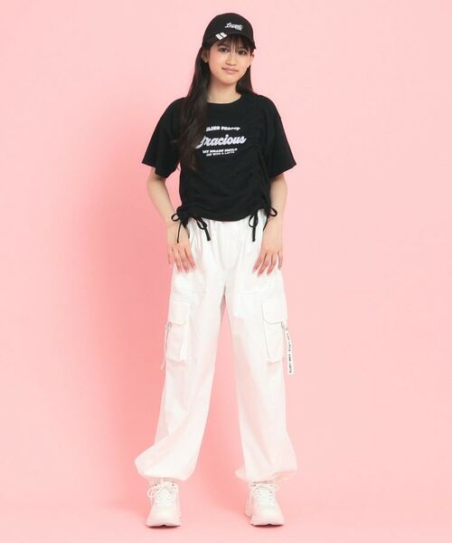 PINK-latte / ピンク ラテ Tシャツ | フロントドロストリボンTシャツ | 詳細12