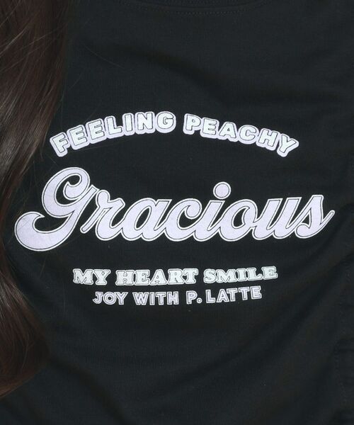 PINK-latte / ピンク ラテ Tシャツ | フロントドロストリボンTシャツ | 詳細13