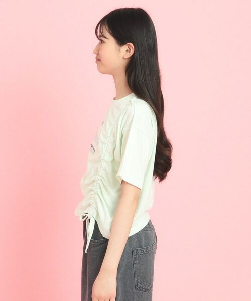 PINK-latte / ピンク ラテ Tシャツ | フロントドロストリボンTシャツ | 詳細2