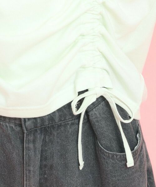 PINK-latte / ピンク ラテ Tシャツ | フロントドロストリボンTシャツ | 詳細6