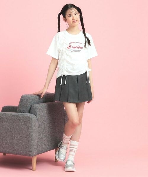 PINK-latte / ピンク ラテ Tシャツ | フロントドロストリボンTシャツ | 詳細8