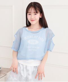 PINK-latte / ピンク ラテ その他トップス | メッシュTシャツ＋タンクセット