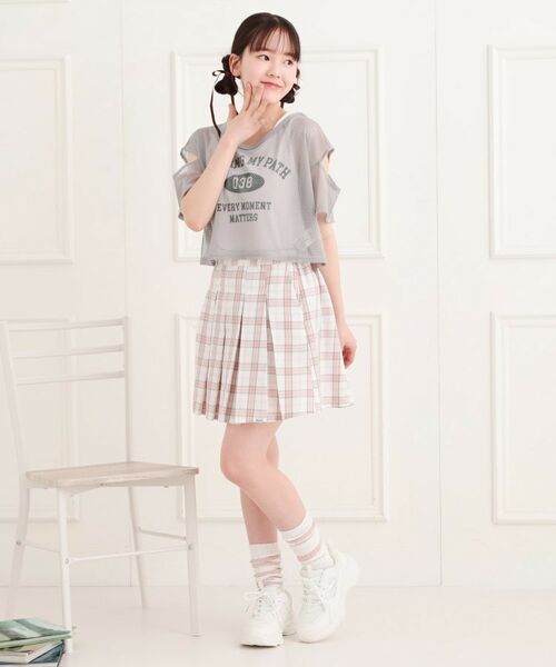 PINK-latte / ピンク ラテ その他トップス | メッシュTシャツ+タンクセット | 詳細15