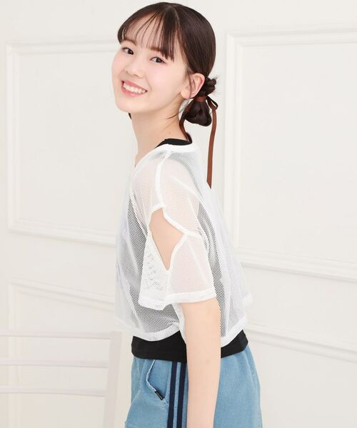 PINK-latte / ピンク ラテ その他トップス | メッシュTシャツ+タンクセット | 詳細9