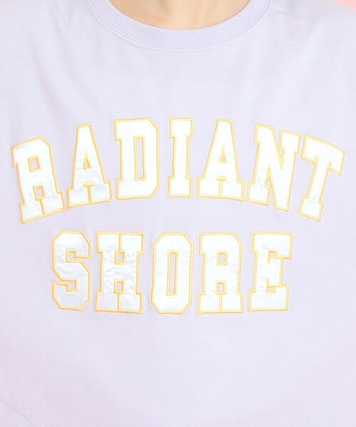 PINK-latte / ピンク ラテ Tシャツ | サテンアップリケカレッジTシャツ | 詳細21