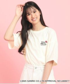 PINK-latte / ピンク ラテ Tシャツ | 【サンリオキャラクターズコラボ】バックロゴビッグTシャツ