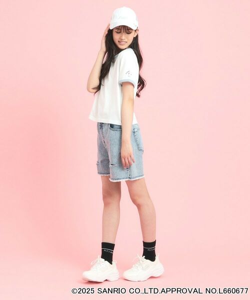 PINK-latte / ピンク ラテ Tシャツ | 【サンリオキャラクターズコラボ】リンガーTシャツ | 詳細14