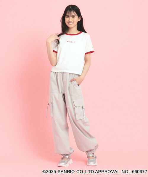 PINK-latte / ピンク ラテ Tシャツ | 【サンリオキャラクターズコラボ】リンガーTシャツ | 詳細17