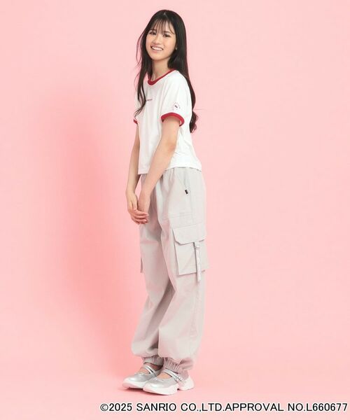 PINK-latte / ピンク ラテ Tシャツ | 【サンリオキャラクターズコラボ】リンガーTシャツ | 詳細18