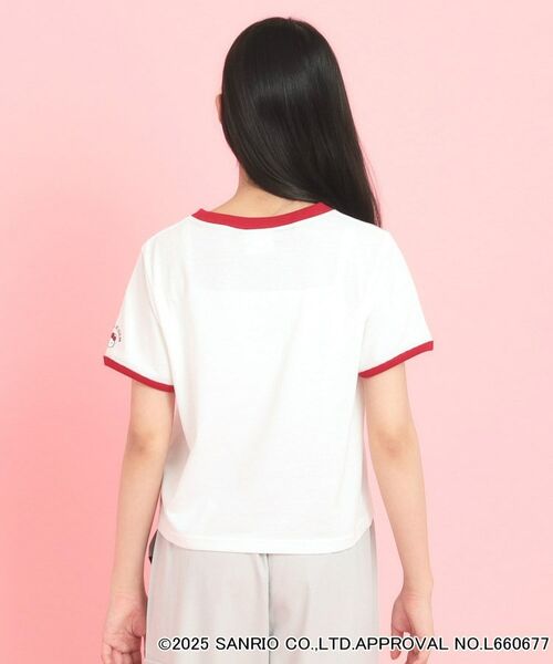 PINK-latte / ピンク ラテ Tシャツ | 【サンリオキャラクターズコラボ】リンガーTシャツ | 詳細3