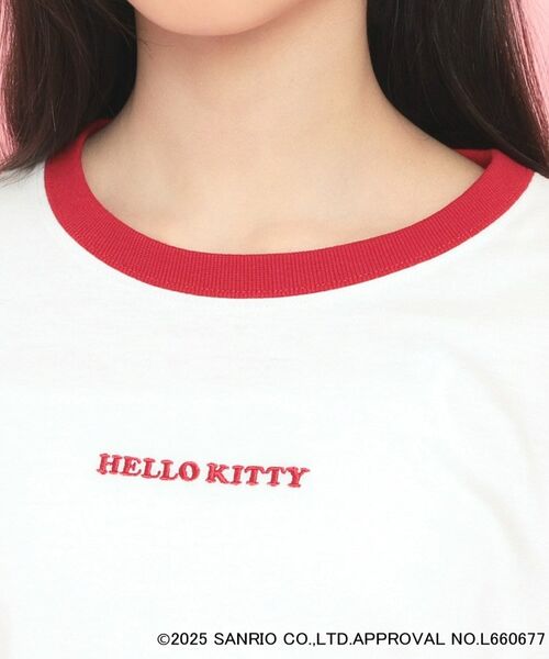 PINK-latte / ピンク ラテ Tシャツ | 【サンリオキャラクターズコラボ】リンガーTシャツ | 詳細4